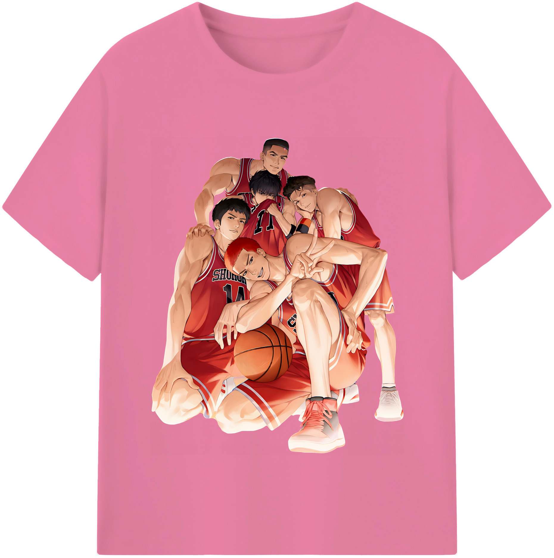 （画像用） SLAM DUNK／スラムダンク 綿100％半袖Tシャツ（フロントプリント）